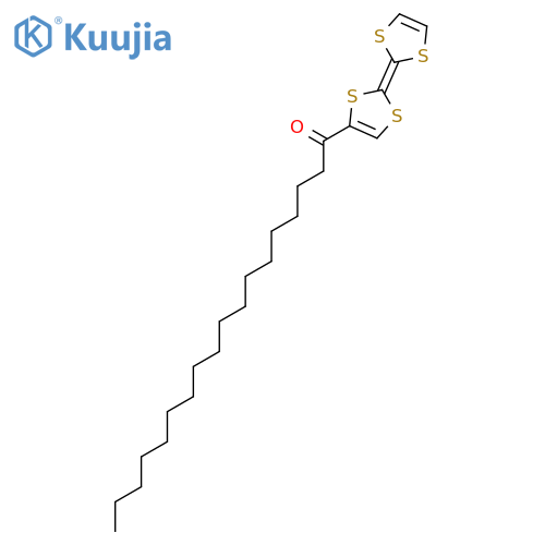 1-[2-(2H-1,3-Dithiol-2-ylidene)-2H-1,3-dithiol-4-yl]octadecan-1-one structure