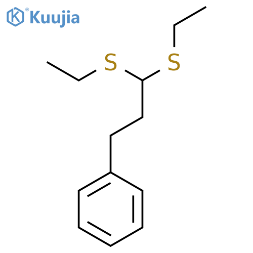 Benzene, [3,3-bis(ethylthio)propyl]- structure