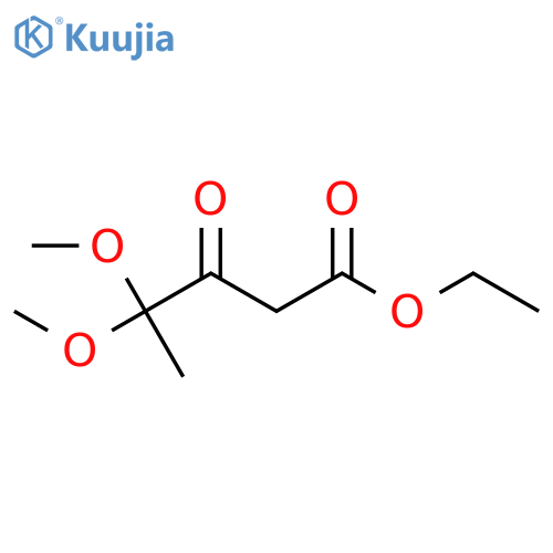 4,4-Dimethoxy-3-oxovaleric acid ethyl ester structure