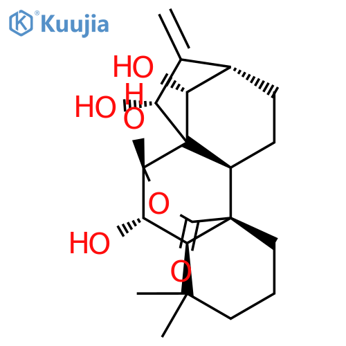 Kaur-16-en-20-oic acid,6,7,7,14,15-pentahydroxy-, 20,7-lactone, (6b,7a,14R,15b)- structure