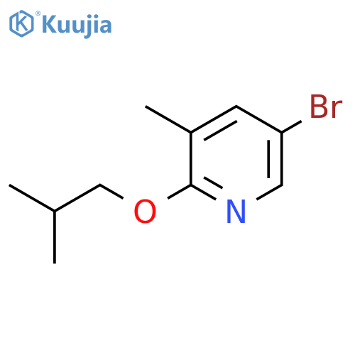 5-Bromo-2-isobutoxy-3-methylpyridine structure