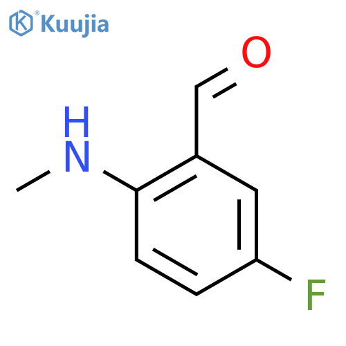 5-Fluoro-2-(methylamino)benzaldehyde structure