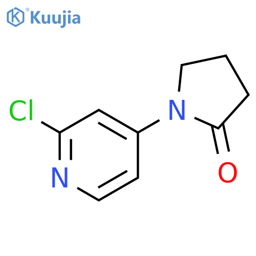 2-Pyrrolidinone, 1-(2-chloro-4-pyridinyl)- structure