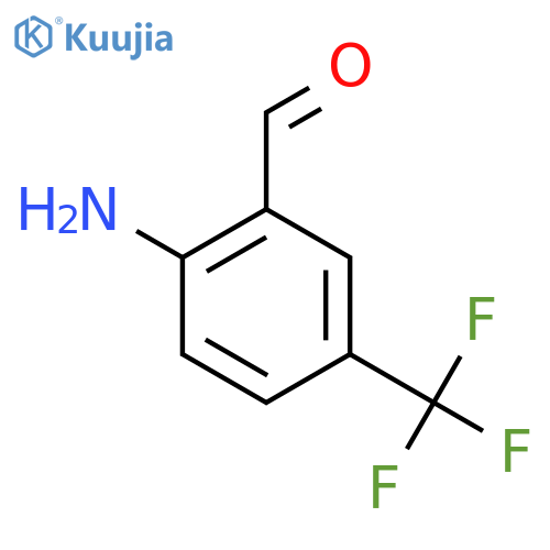 2-Amino-5-(trifluoromethyl)benzaldehyde structure