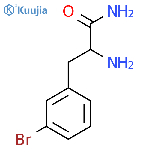 2-Amino-3-(3-bromophenyl)propanamide structure