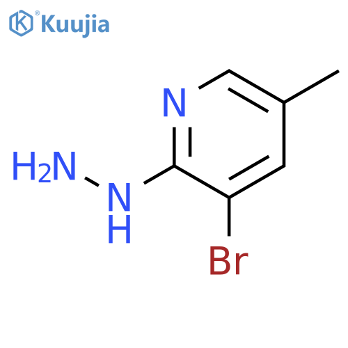 1-(3-Bromo-5-methylpyridin-2-yl)hydrazine structure