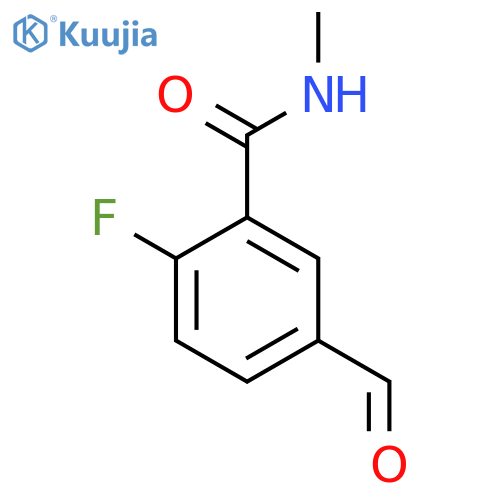 2-fluoro-5-formyl-N-methylbenzamide structure