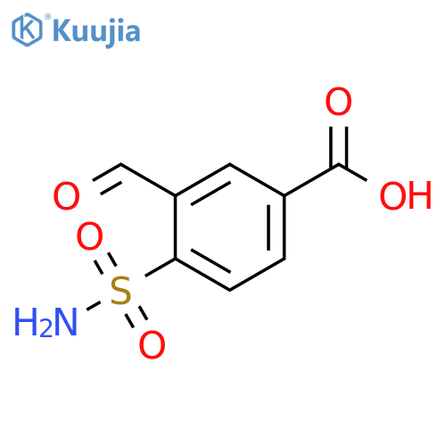 3-formyl-4-sulfamoylbenzoic acid structure