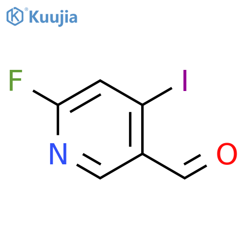 6-fluoro-4-iodonicotinaldehyde structure