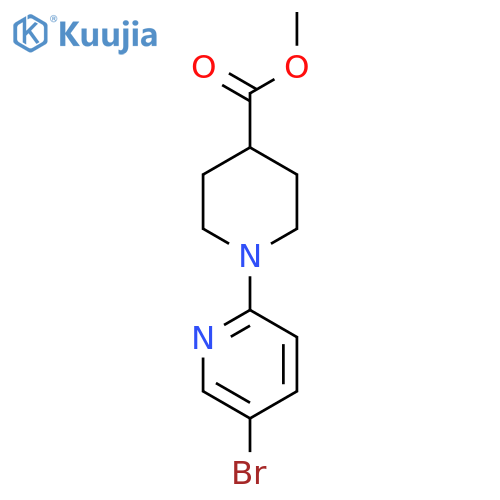 Methyl 1-(5-bromopyridin-2-yl)piperidine-4-carboxylate structure