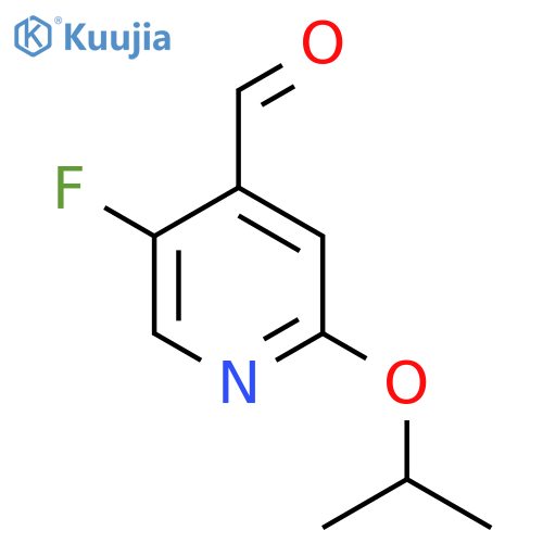 5-fluoro-2-(propan-2-yloxy)pyridine-4-carbaldehyde structure