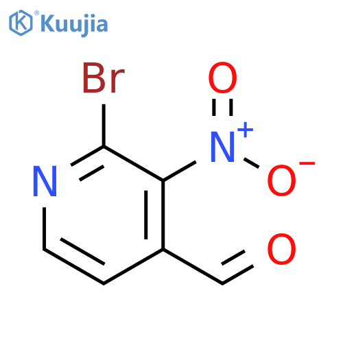 4-Pyridinecarboxaldehyde, 2-bromo-3-nitro- structure