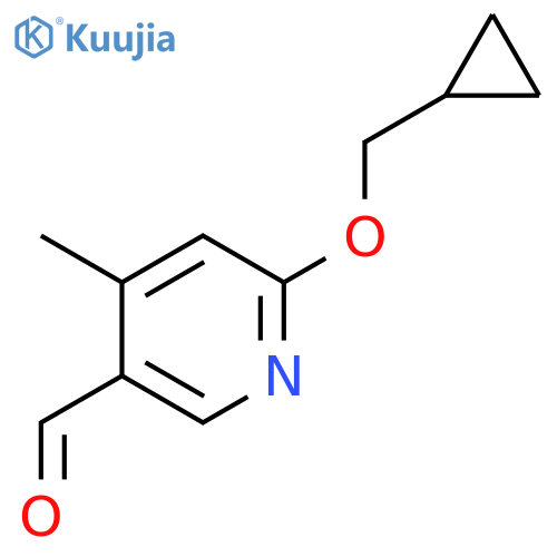 6-(Cyclopropylmethoxy)-4-methylnicotinaldehyde structure