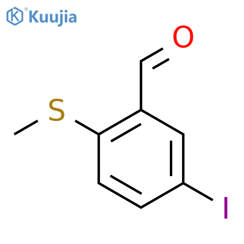 5-Iodo-2-(methylthio)benzaldehyde structure