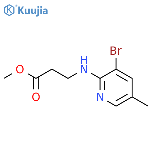 methyl 3-(3-bromo-5-methylpyridin-2-yl)aminopropanoate structure