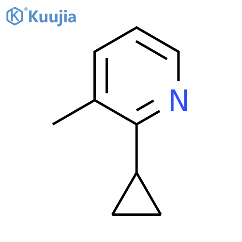 2-Cyclopropyl-3-methylpyridine structure