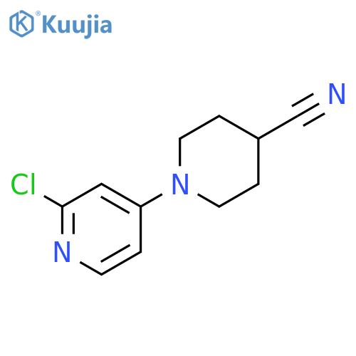 1-(2-Chloropyridin-4-yl)piperidine-4-carbonitrile structure