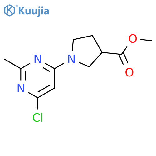 methyl 1-(6-chloro-2-methylpyrimidin-4-yl)pyrrolidine-3-carboxylate structure