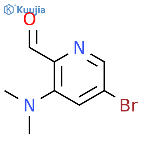 5-Bromo-3-(dimethylamino)pyridine-2-carbaldehyde structure