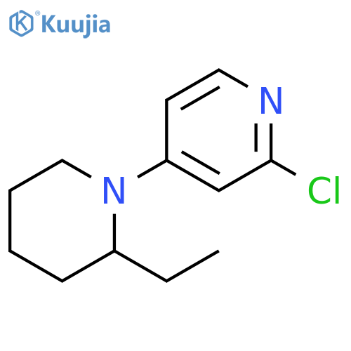 2-chloro-4-(2-ethylpiperidin-1-yl)pyridine structure