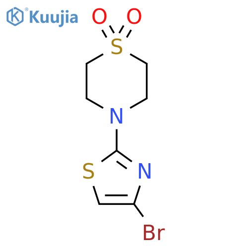 4-(4-Bromothiazol-2-yl)thiomorpholine 1,1-dioxide structure