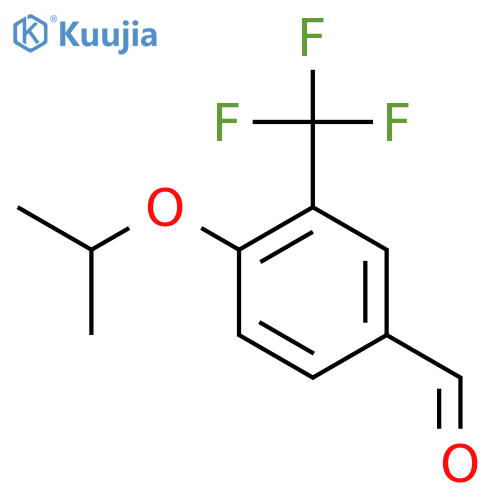 4-Propan-2-yloxy-3-(trifluoromethyl)benzaldehyde structure