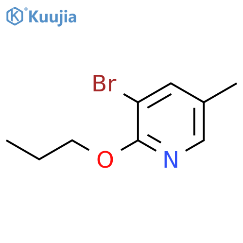 3-Bromo-5-methyl-2-propoxypyridine structure