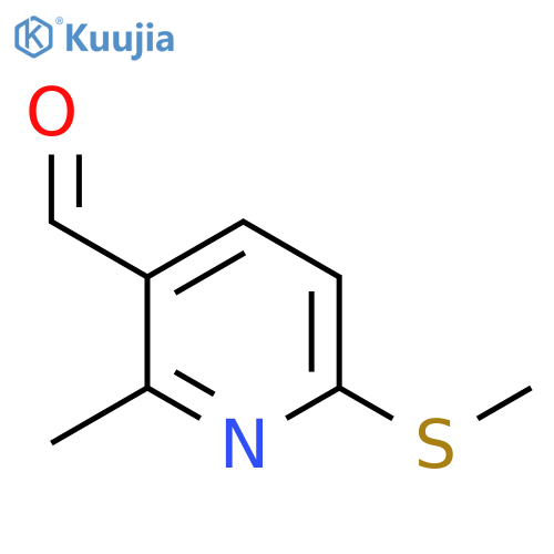 2-Methyl-6-(methylthio)nicotinaldehyde structure