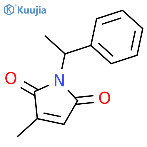 1H-Pyrrole-2,5-dione, 3-methyl-1-(1-phenylethyl)- structure