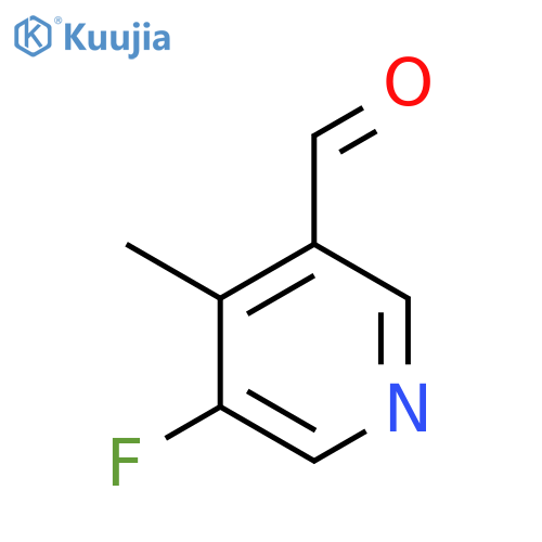 5-fluoro-4-methylnicotinaldehyde structure