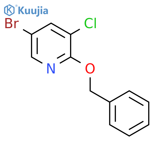 2-Benzyloxy-5-bromo-3-chloropyridine structure