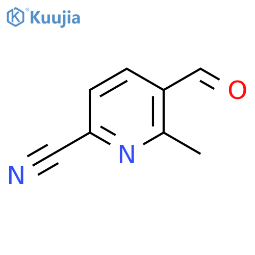 5-FORMYL-6-METHYLPYRIDINE-2-CARBONITRILE structure