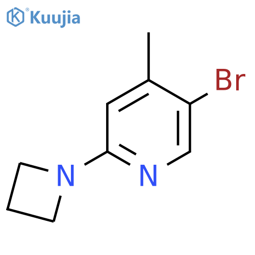 Cc1cc(ncc1Br)N1CCC1 structure