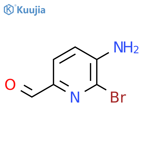 5-amino-6-bromopyridine-2-carbaldehyde structure
