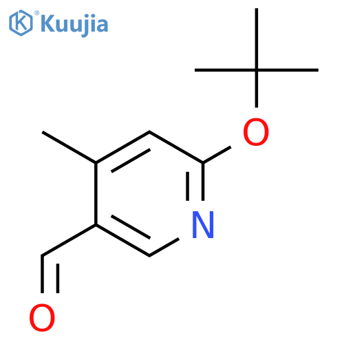 6-(tert-butoxy)-4-methylpyridine-3-carbaldehyde structure