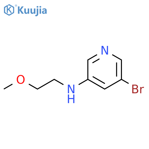 5-bromo-N-(2-methoxyethyl)pyridin-3-amine structure