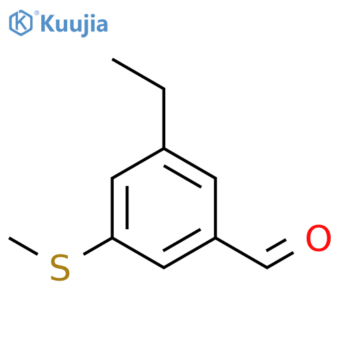 3-Ethyl-5-(methylthio)benzaldehyde structure