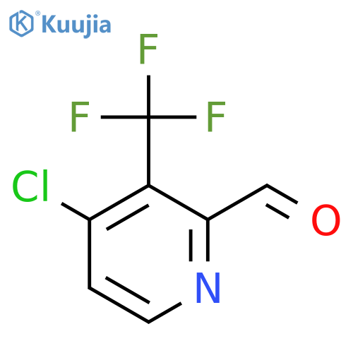 4-Chloro-3-(trifluoromethyl)pyridine-2-carbaldehyde structure