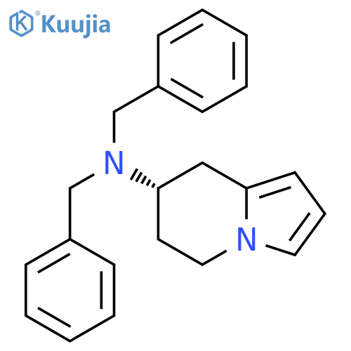 7-Indolizinamine, 5,6,7,8-tetrahydro-N,N-bis(phenylmethyl)-, (S)- structure