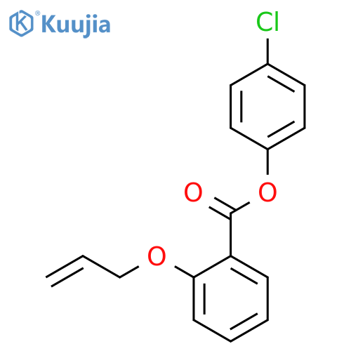 Benzoic acid, 2-(2-propenyloxy)-, 4-chlorophenyl ester structure