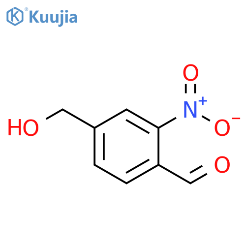 4-(Hydroxymethyl)-2-nitrobenzaldehyde structure