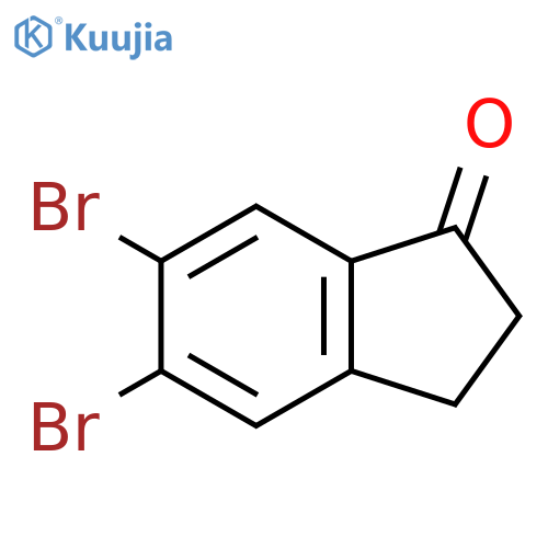 5,6-Dibromo-2,3-dihydro-1H-inden-1-one structure