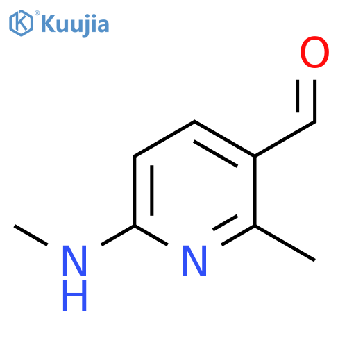 2-Methyl-6-(methylamino)nicotinaldehyde structure