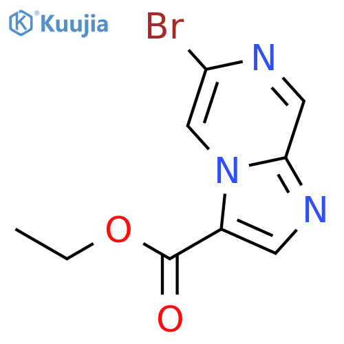 ethyl 6-bromoimidazo[1,2-a]pyrazine-3-carboxylate structure