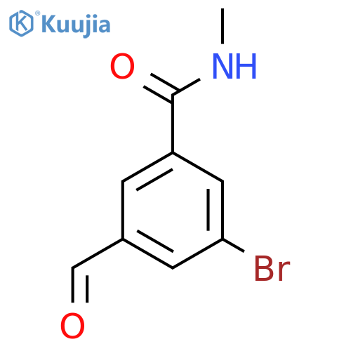 3-Bromo-5-formyl-N-methylbenzamide structure