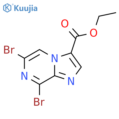 Ethyl 6,8-dibromoimidazo[1,2-a]pyrazine-3-carboxylate structure
