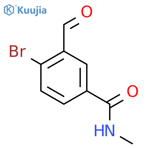4-Bromo-3-formyl-N-methylbenzamide structure