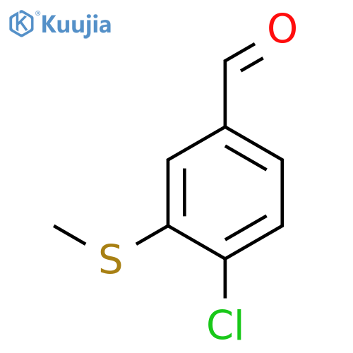 4-Chloro-3-(methylthio)benzaldehyde structure