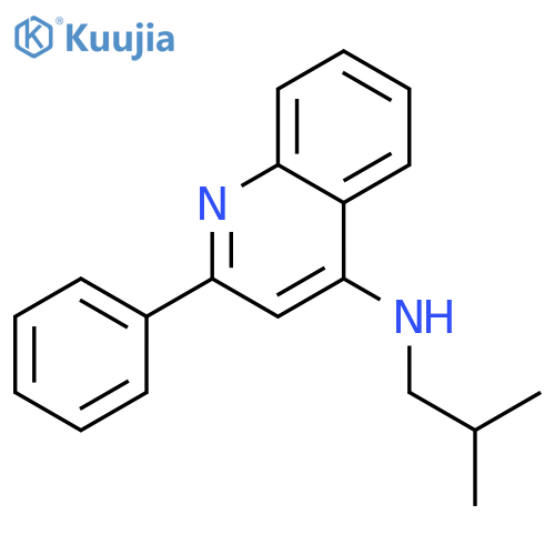 4-Quinolinamine,N-(2-methylpropyl)-2-phenyl- structure