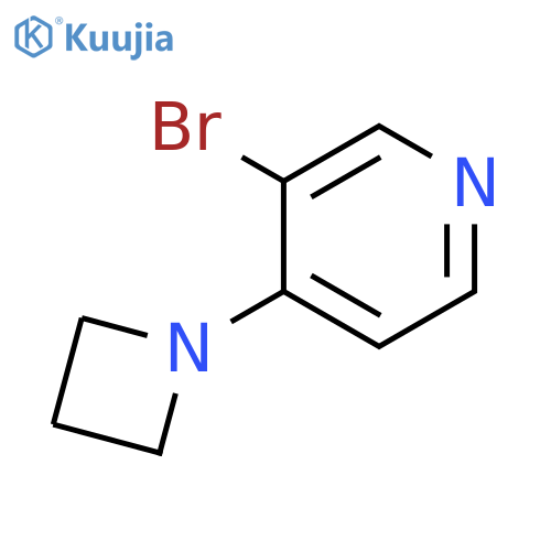 Pyridine, 4-(1-azetidinyl)-3-bromo- structure